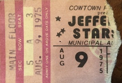 Jefferson Starship / Commander Cody and His Lost Planet Airmen - Concert Ticket - August 9, 1975, Jefferson Starship / Commander Cody and His Lost Planet Airmen on Aug 9, 1975 [404-small]