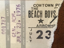 The Beach Boys / The Doobie Brothers / Jeff Beck / Firefall / The Ozark Mountain Daredevils - Concert Ticket - July 23, 1976, The Beach Boys / The Doobie Brothers / Jeff Beck / Firefall / The Ozark Mountain Daredevils on Jul 23, 1976 [493-small]