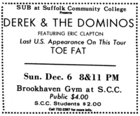 Derek and the Dominos / Eric Clapton / Toe Fat on Dec 6, 1970 [723-small]
