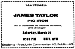 James Taylor / Pig Iron on Mar 21, 1970 [733-small]