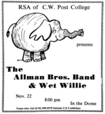Allman Brothers Band / Wet Willie on Nov 22, 1971 [738-small]