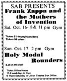 Frank Zappa / The Mothers Of Invention on Oct 16, 1971 [757-small]