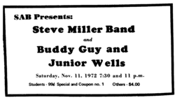 Steve Miller Band / Buddy Guy / junior wells on Nov 11, 1972 [762-small]