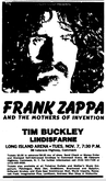 Frank Zappa / The Mothers Of Invention / tim buckley / Lindisfarne on Nov 7, 1972 [763-small]