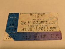 Guns N' Roses / Metallica / Faith No More on Jul 17, 1992 [842-small]