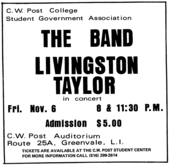 The Band / Livingston Taylor on Nov 6, 1970 [863-small]