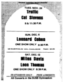 Traffic / Cat Stevens on Nov 24, 1970 [865-small]