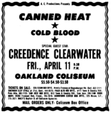 Canned Heat / Creedence Clearwater Revival / COLD BLOOD on Apr 11, 1969 [080-small]