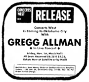 Gregg Allman / Cowboy on Nov 2, 1974 [563-small]
