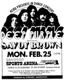 Deep Purple / savoy brown on Feb 25, 1974 [659-small]