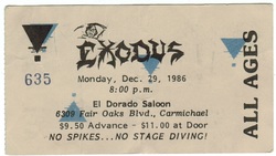 Exodus / Omen / Sentinel Beast / Thrasher on Dec 29, 1986 [786-small]