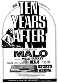 Ten Years After / Malo / Wild Turkey on Dec 8, 1972 [788-small]