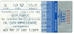 Deep Purple / Bad Company on May 27, 1987 [791-small]