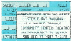 Stevie Ray Vaughan & Double Trouble / The Paladins on Dec 27, 1987 [793-small]