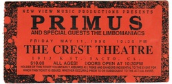 Primus / Limbomaniacs on May 11, 1990 [816-small]