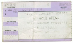 Billy Idol  / Faith No More on Oct 28, 1990 [884-small]
