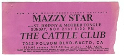 Mazzy Star / Mother Tongue / St. Johnny on Nov 21, 1993 [028-small]