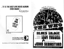 The Who / Blues Image / Leon Russell / John Sebastian on Jun 14, 1970 [463-small]