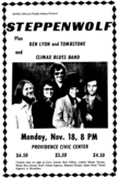 Steppenwolf / Climax Blues Band / Ken Lyon And Tombstone on Nov 18, 1974 [707-small]
