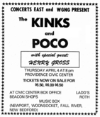 The Kinks / Poco / henry gross on Apr 4, 1974 [723-small]
