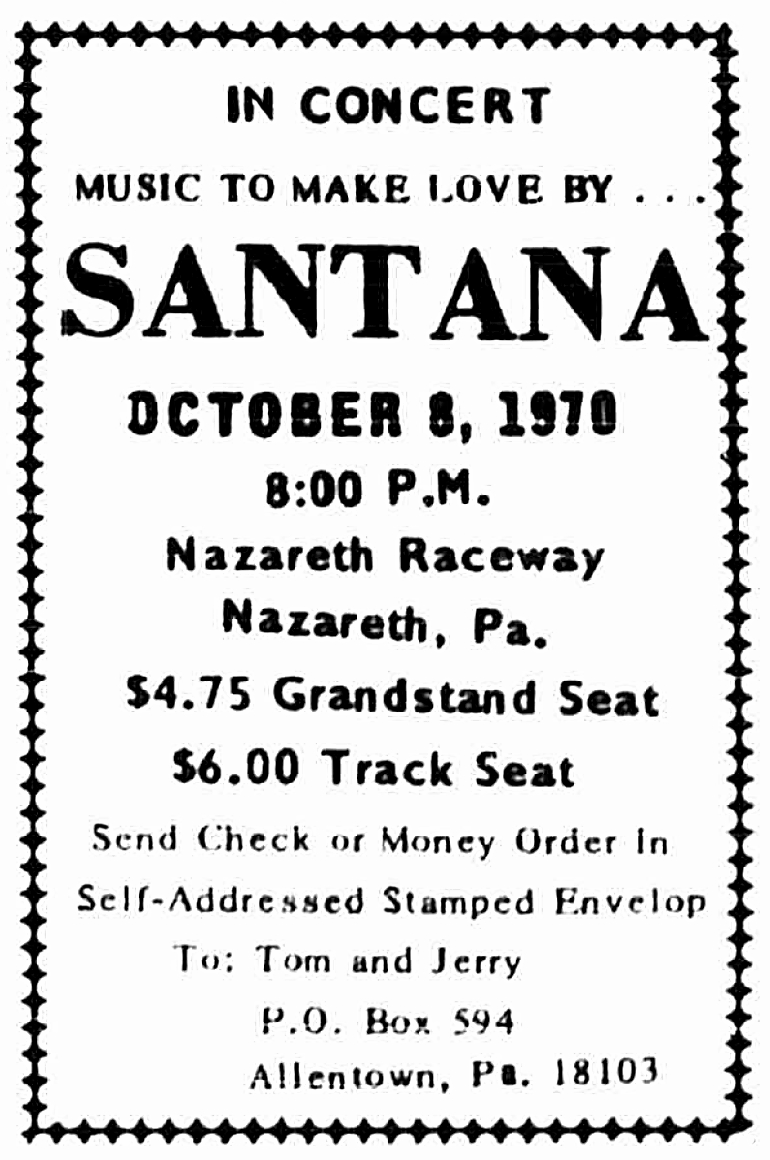 Santana concerts online 1970