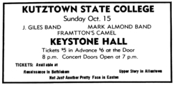 The J. Geils Band / Mark Almond Band / Frampton's Camel / Peter Frampton on Oct 15, 1972 [871-small]