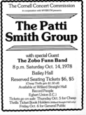 Patti Smith / The Zobo Funn Band on Oct 14, 1978 [930-small]