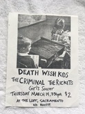 Death Wish Kids / The Criminals / The Rickets / Girl's Soccer on Mar 14, 1996 [029-small]