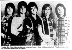 Bay city rollers on Aug 31, 1976 [318-small]