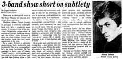 Robert Palmer / Southside Johnny & Asbury Jukes / Graham Parker & The Rumour on Dec 11, 1976 [330-small]