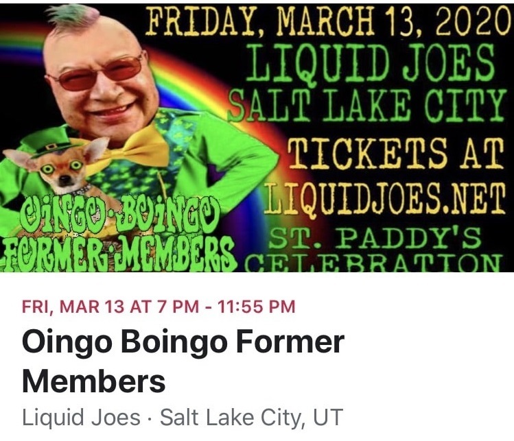 Oingo Boingo Former Members Concert & Tour History (Updated for 2024