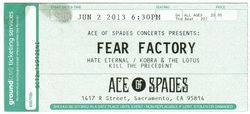 Fear Factory / Hate Eternal / Kobra & the Lotus / Kill the Precedent on Jun 2, 2013 [578-small]