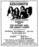 Aerosmith / Kansas / Ted Nugent on Nov 20, 1975 [676-small]