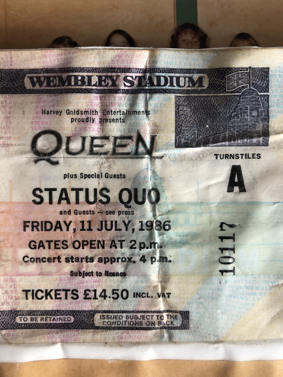 Jul 11, 1986 Queen / INXS / The Alarm / Status Quo at Wembley Stadium