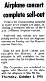 Jefferson Airplane / sha na na / Glen McKay's Headlights on Oct 11, 1970 [807-small]
