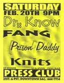 Dr. Know / Fang / Prison Daddy / The Knits on Feb 20, 1999 [070-small]