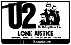 U2 / Lone Justice on Apr 22, 1985 [158-small]