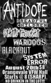 Antidote / Dreadful Children / Static Thought / War Dogs / Blackout / System Error on Aug 20, 2008 [236-small]
