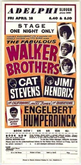 The Walker Brothers / Englebert humperdink / Cat Stevens / Jimi Hendrix on Apr 28, 1967 [396-small]