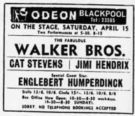 The Walker Brothers / Englebert humperdink / Cat Stevens / Jimi Hendrix on Apr 15, 1967 [499-small]
