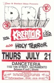 Kreator / D.R.I. / IGD / Holy Terror on Jul 21, 1988 [552-small]