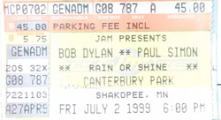 Bob Dylan / Paul Simon on Jul 2, 1999 [785-small]