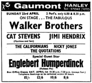 The Walker Brothers / Englebert humperdink / Cat Stevens / Jimi Hendrix on Apr 23, 1967 [303-small]
