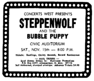 Steppenwolf / Bubble Puppy on Nov 15, 1969 [365-small]