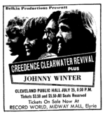 Creedence Clearwater Revival / Johnny Winter / Silk on Jul 25, 1969 [370-small]