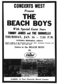 The Beach Boys / Tommy James / The Shondells / The Tunnel / Joe Hicks on Jan 16, 1969 [377-small]