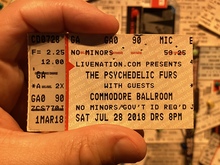 The Psychedelic Furs / Girlfriends and Boyfriends on Jul 28, 2018 [527-small]
