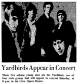 The Yardbirds / the hollies / The Downbeats on Aug 6, 1966 [553-small]