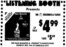 Nan Mancini And JDB / Johnny's Dance Band / Gamma on Dec 9, 1979 [713-small]