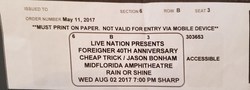 Cheap Trick / Foreigner / Jason Bonham's Led Zeppelin Experience on Aug 2, 2017 [898-small]